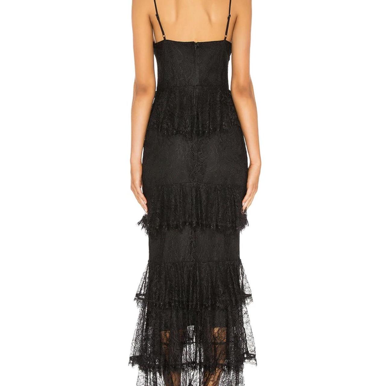 Zelda fitz gown in black majorelle
