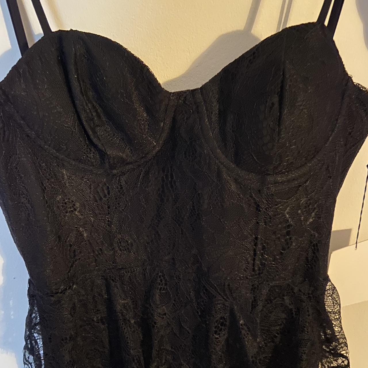Zelda fitz gown in black majorelle