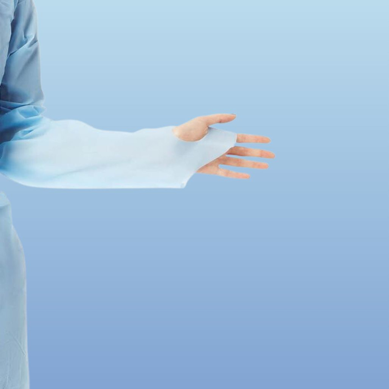 Medline Polyethylene Isolation Gowns with Thumb Loops Medline Polyethylene Isolation Gowns with Thumb Loops