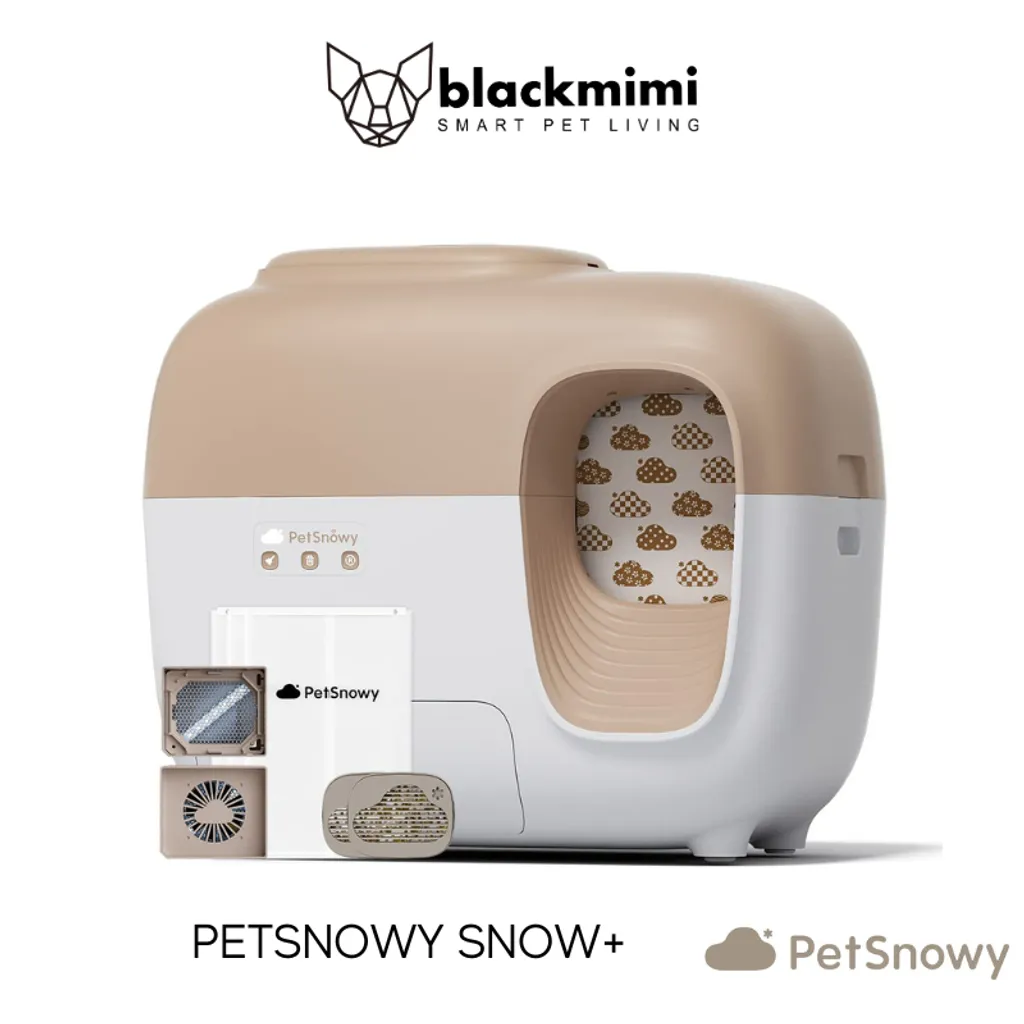 PETSNOWY Snow* Automatic Litter Box – Blackmimi PETSNOWY Snow* Automatic Litter Box – Blackmimi