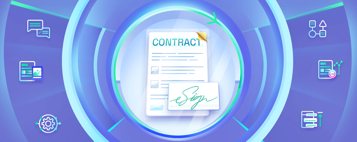 Electronic contract management system