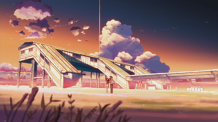 3840x2160px | free download | HD wallpaper: anime, old building, couple ...