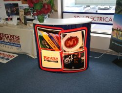 Custom Tablecloths for Trade Shows Stand Out