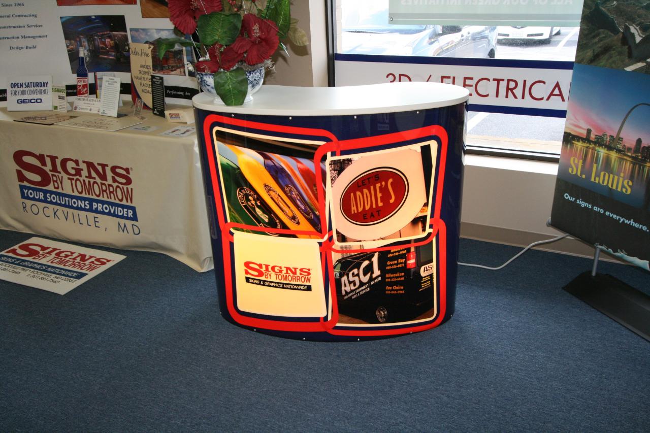 Customized Reception Table Cloth Full Color Printing Trade Show Throws ...