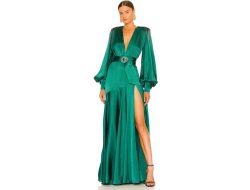 Bronx and Banco Carmen Gown Exquisite Elegance