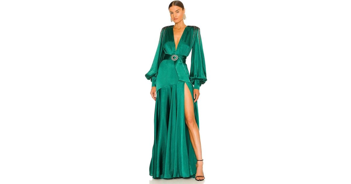Bronx and Banco Carmen Gown in Maroon | REVOLVE