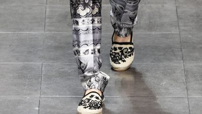 Dolce gabbana spring collection runway menswear men fashion vogue mens show revisits archives published june article
