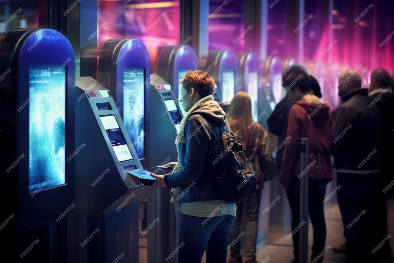 Premium AI Image | The Future of Ticketing Electronic Access Electronic