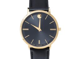 Movado Black and Gold Womens Watch Exquisite Style