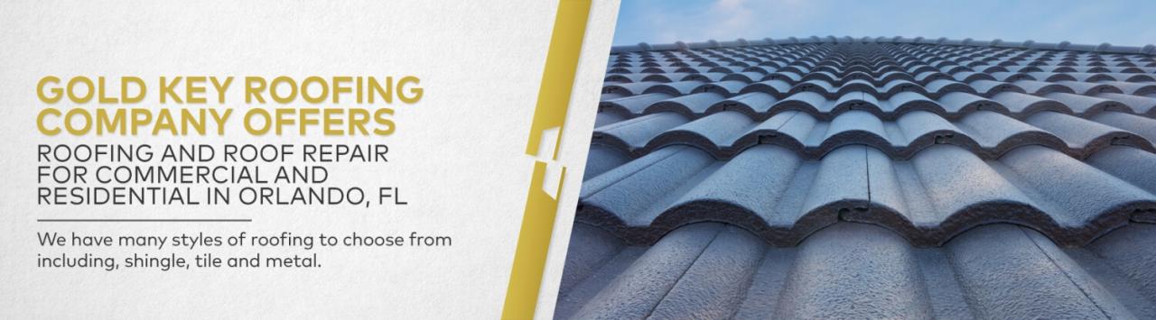 Gold key roofing the villages