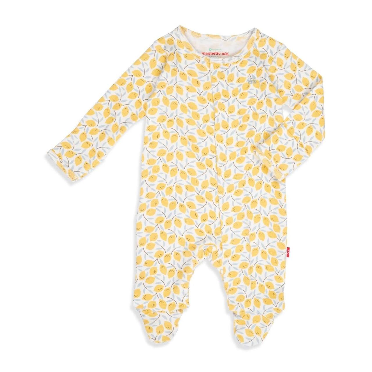 Magnetic Me™ 100% Organic Cotton Magnetic Baby Footie in Little ... Magnetic Me™ 100% Organic Cotton Magnetic Baby Footie in Little ...