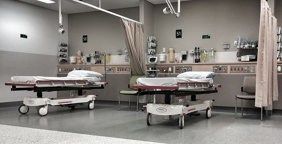 Two, white, hospital beds, inside, medical, room, hospital, a e | Piqsels Two, white, hospital beds, inside, medical, room, hospital, a e | Piqsels